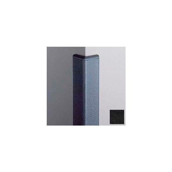 Surface Mounted Corner Guard 90Deg, 2'' Wings, 4'H W/Caps, Black